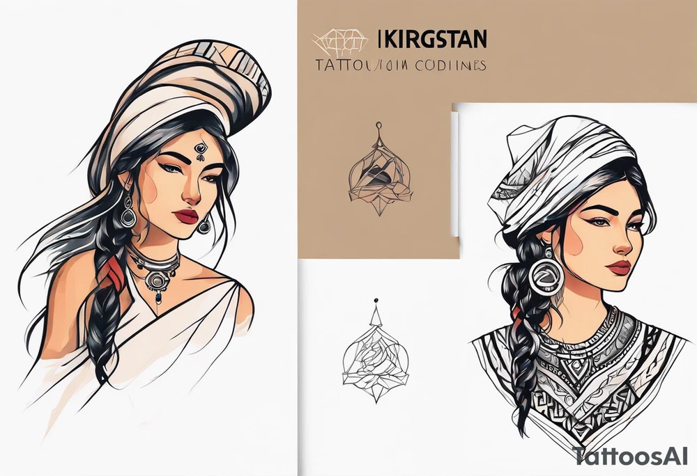 kirgistan tattoo ideas small female nomadic tattoo idea