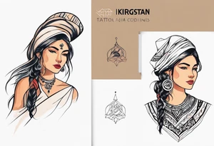 kirgistan tattoo ideas small female nomadic tattoo idea