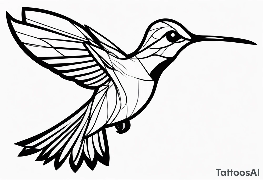 Hummingbird Flight tattoo idea