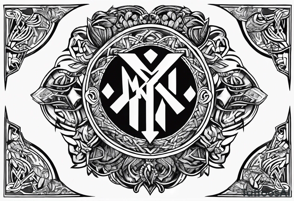 Kendra and Bubba, Viking Nordic rune love tattoo idea