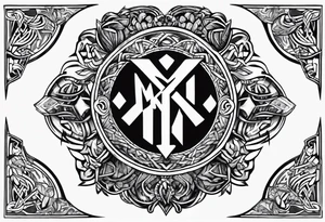 Kendra and Bubba, Viking Nordic rune love tattoo idea