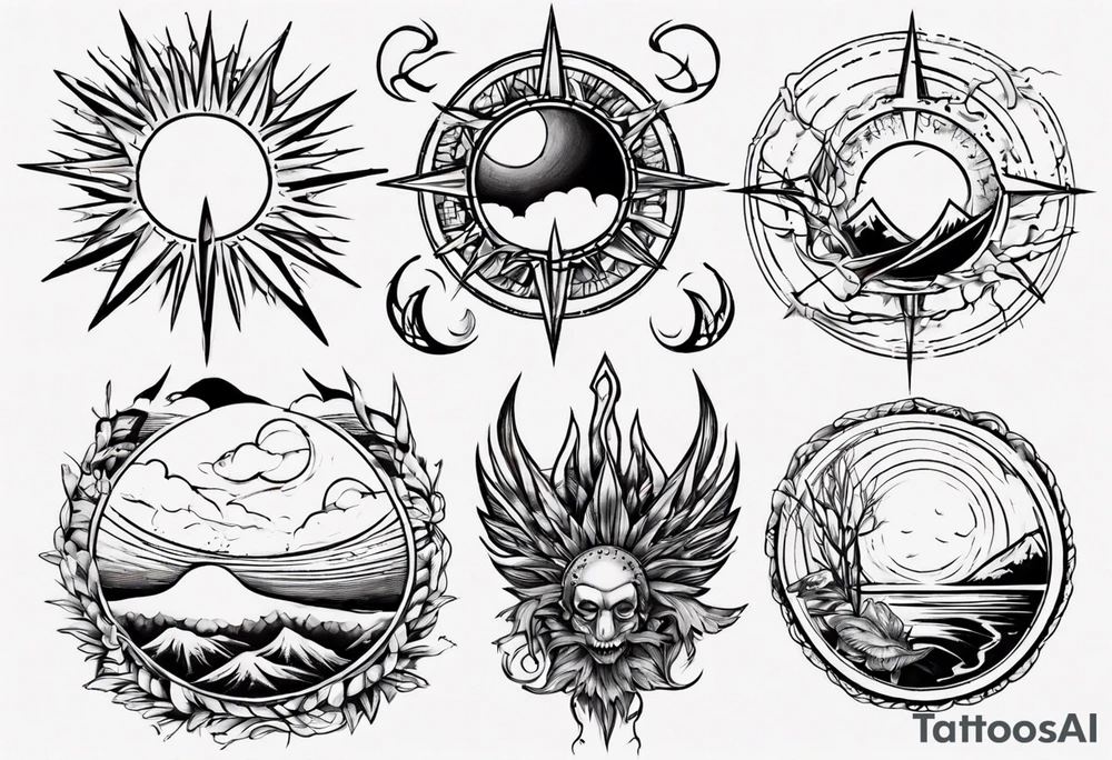 Sunrise tattoo idea