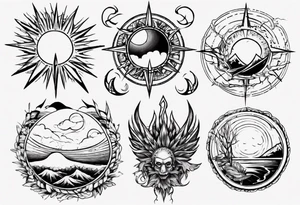 Sunrise tattoo idea