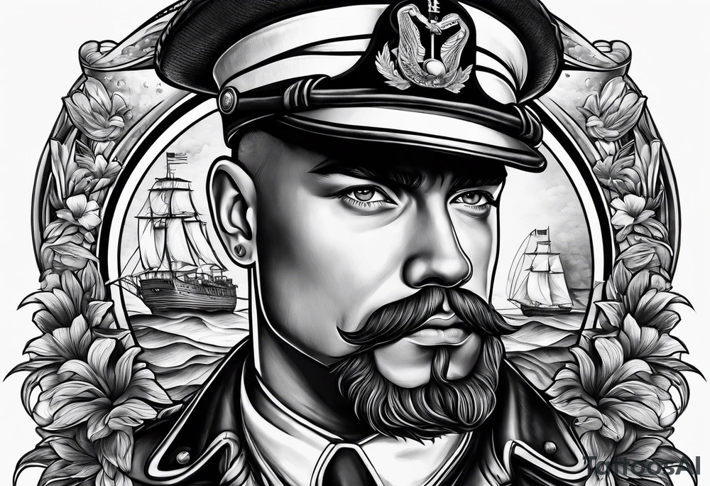 american navy sailor, traditional american tattoo idea