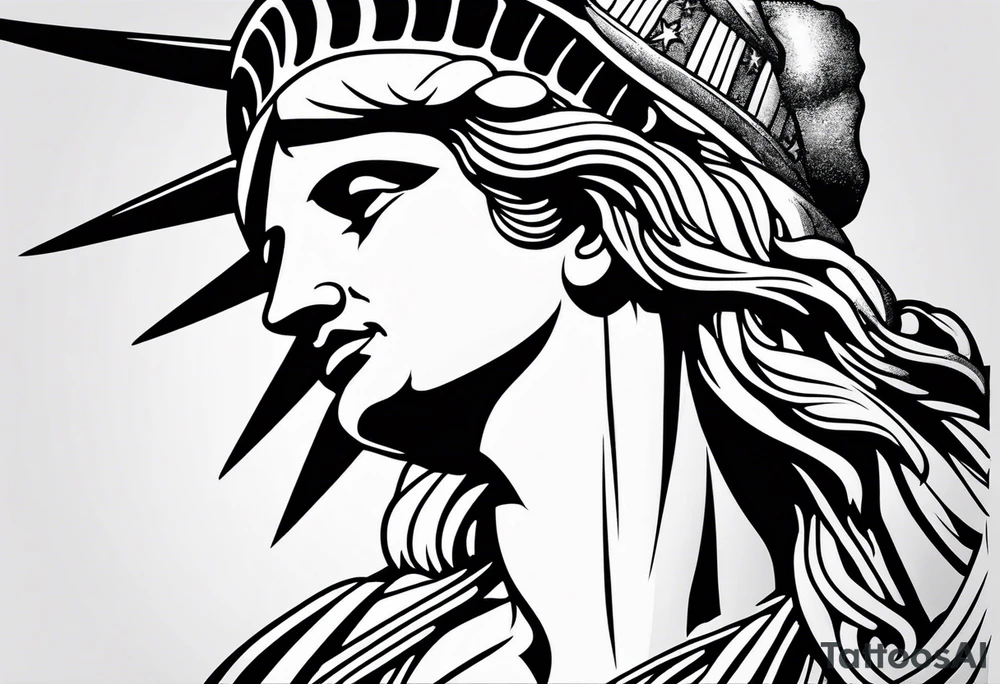 Statue of liberty tattoo idea