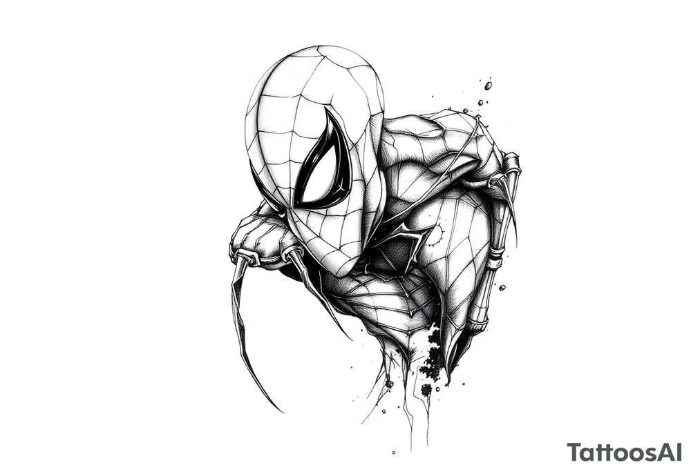 spiderman tattoo idea