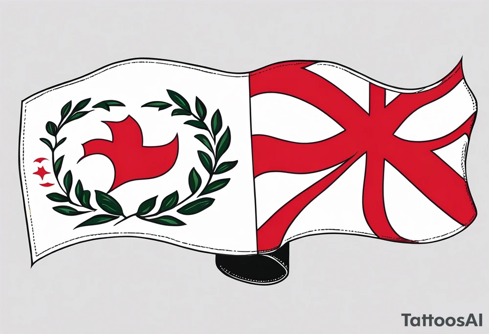 Country of Georgia Flag tattoo idea