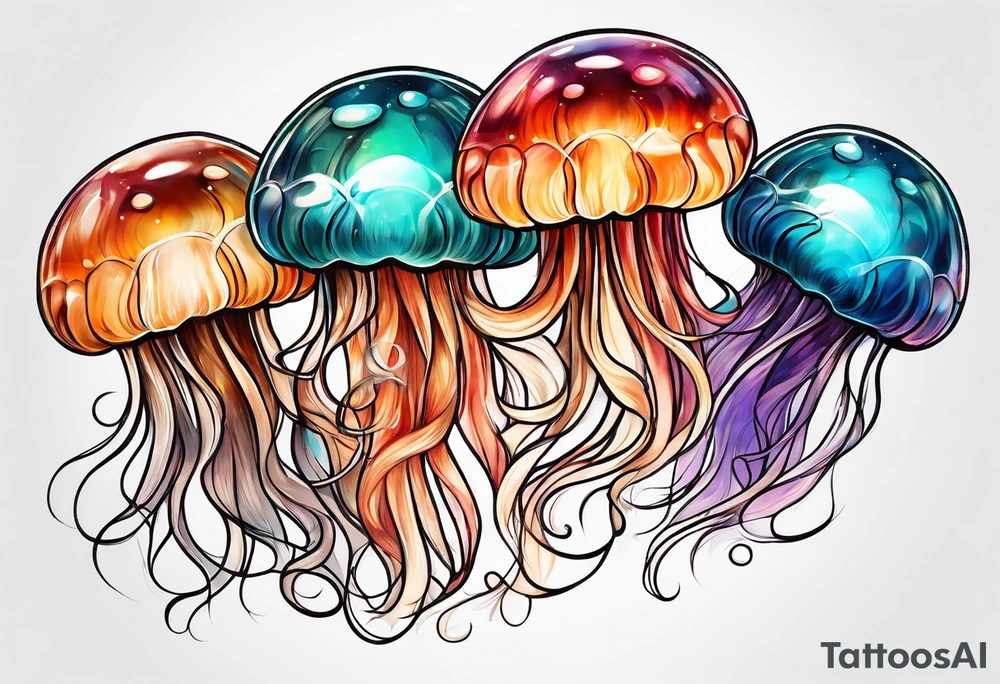lions mane jelly fish tattoo idea
