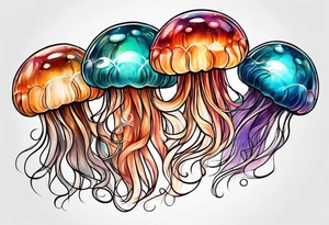 lions mane jelly fish tattoo idea
