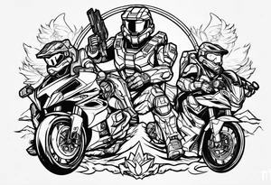 HALO 3 friendship tattoo idea tattoo idea