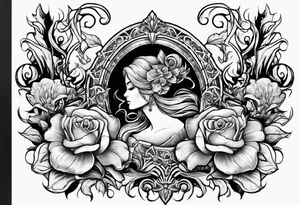corazon con mar tattoo idea