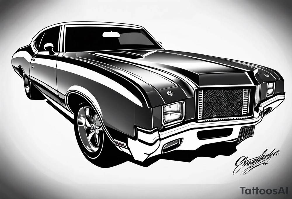 1970 cutlass supreme tattoo idea