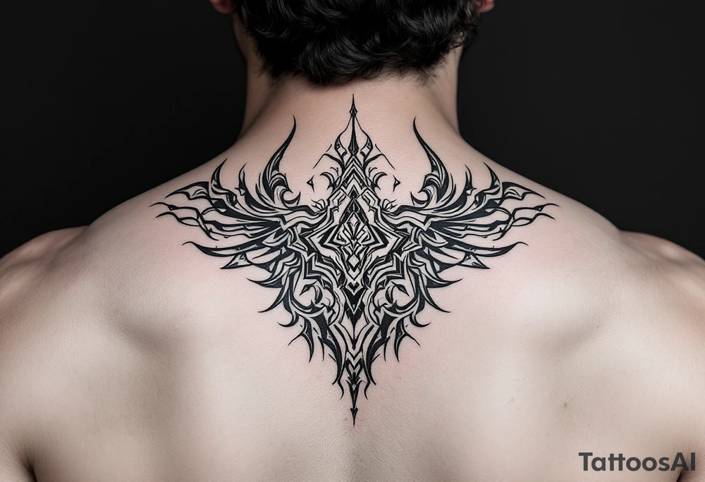 Geometric warrior patters to connect tattoos tattoo idea