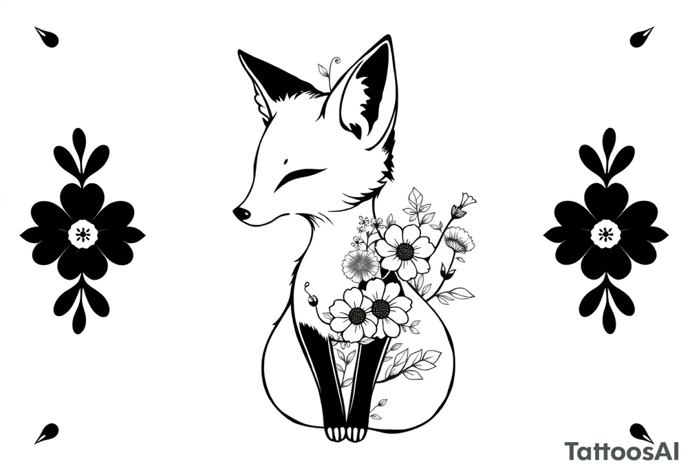fox peaceful

CREATE A FURRY TATTOO DESIGN FURSONA ANTROPOMORPHIC IMAGE FOR ANTIFACIST LIBERAL WITH FLOWERS AND PLANTS GROWING FROM THE FURSONA more anthropomorphic tattoo idea