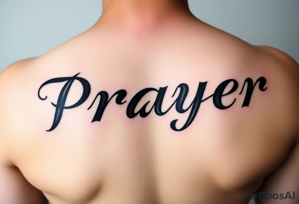 Prayer tattoo idea
