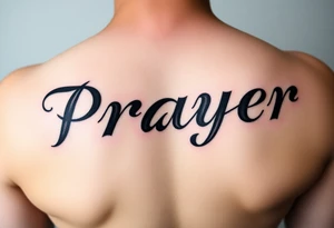 Prayer tattoo idea