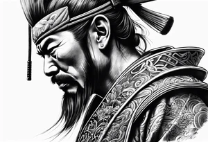 Japanese samurai tattoo idea