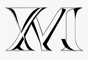 letter K tattoo idea