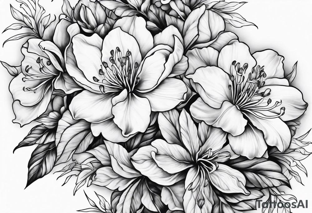 Azaleas tattoo idea