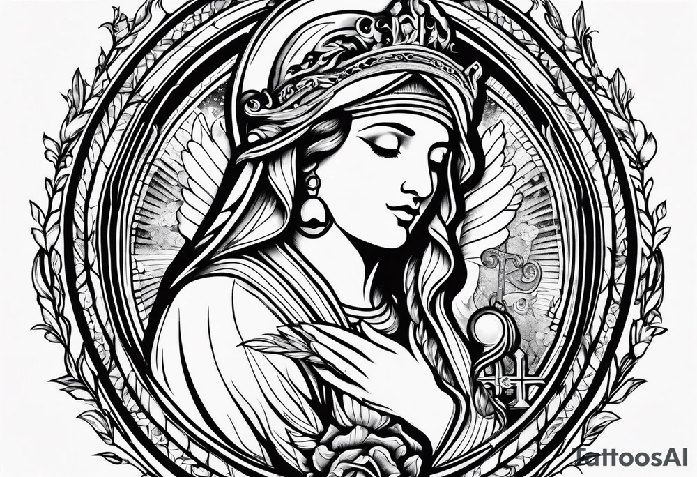 Nursing logo with scripture from the bible tattoo idea