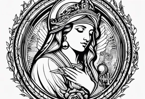 Nursing logo with scripture from the bible tattoo idea