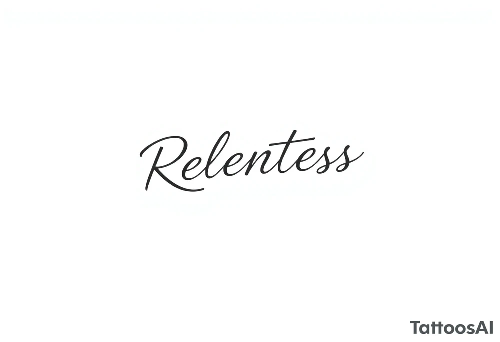 Relentless tattoo idea