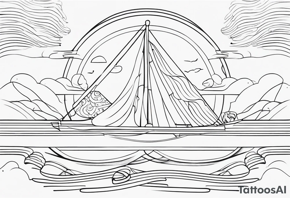 outline of a nasoni tattoo idea