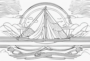 outline of a nasoni tattoo idea