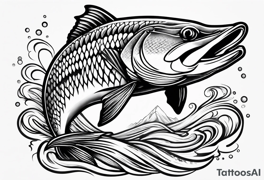 pike jump tattoo idea