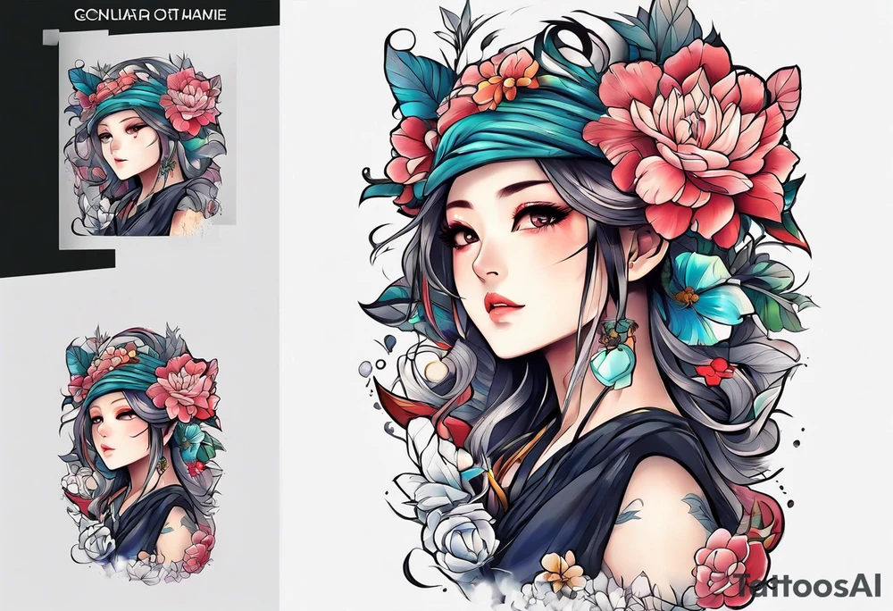anime tattoo tattoo idea