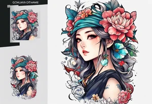 anime tattoo tattoo idea