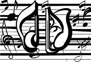 Music Notes Melody tattoo idea