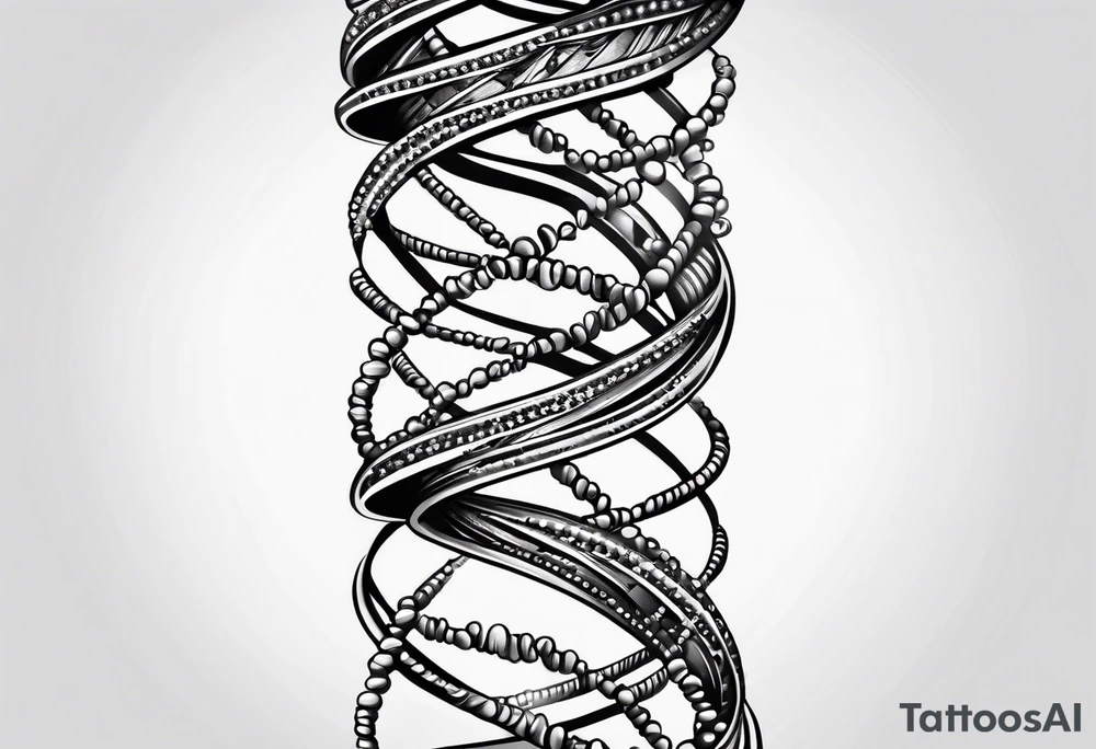 Dna strand tattoo idea