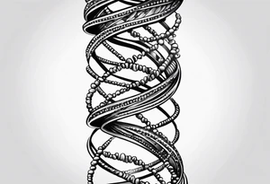 Dna strand tattoo idea