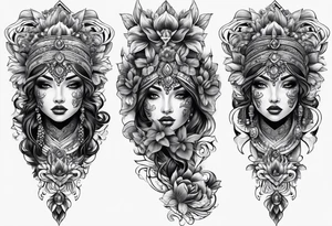 Full leg tattoo tattoo idea