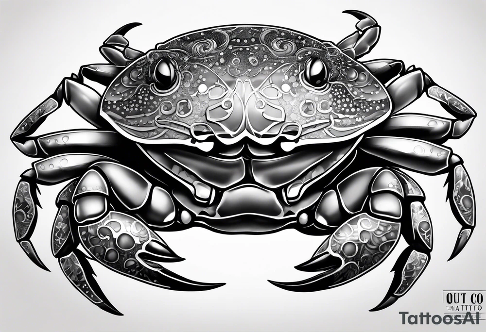 Crab con  69 nelle chele tattoo idea