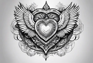 god smiting heart tattoo idea