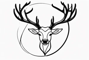 Reindeer antlers tattoo idea