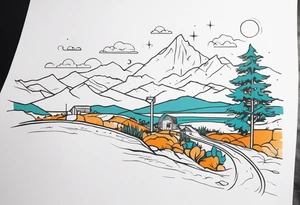 Roadmap from California 1:10000 tattoo idea