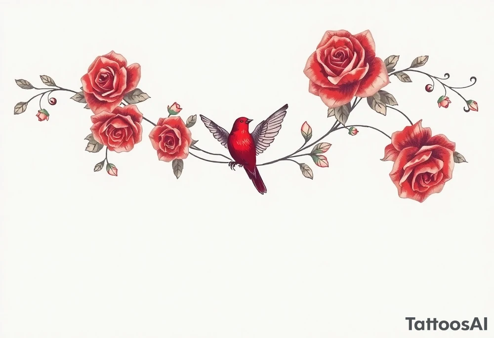 Vintage dollies, red roses, lace, red bird, no people, vintage, lower wrap arm tattoo tattoo idea