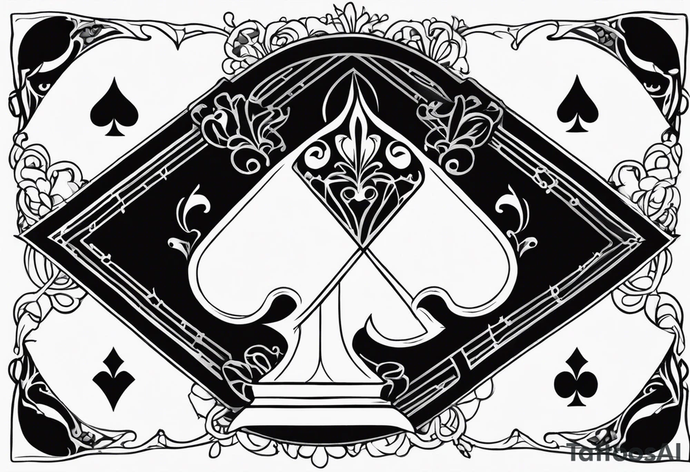 queen of spades,bbc word tattoo idea