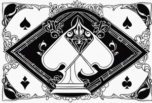 queen of spades,bbc word tattoo idea