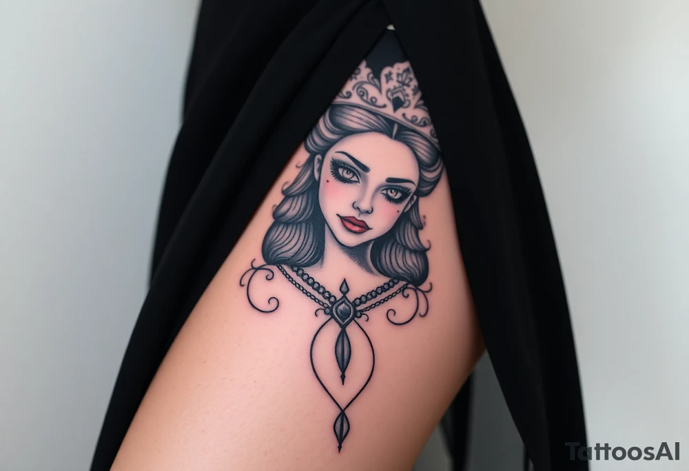 Queen, scary, pretty tattoo idea