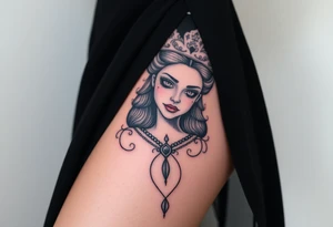 Queen, scary, pretty tattoo idea