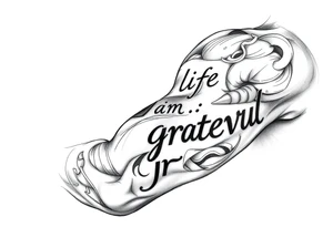 Hard life but I am grateful tattoo idea