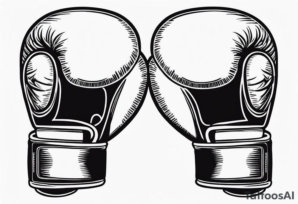 Boxing gloves tattoo idea