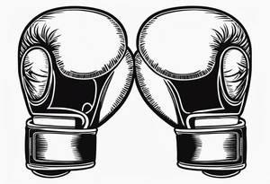 Boxing gloves tattoo idea