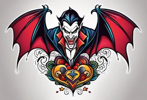 Vampire forearm tattoo design tattoo idea