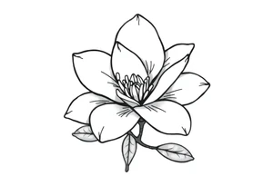 Magnolia flower, Mississippi tattoo idea