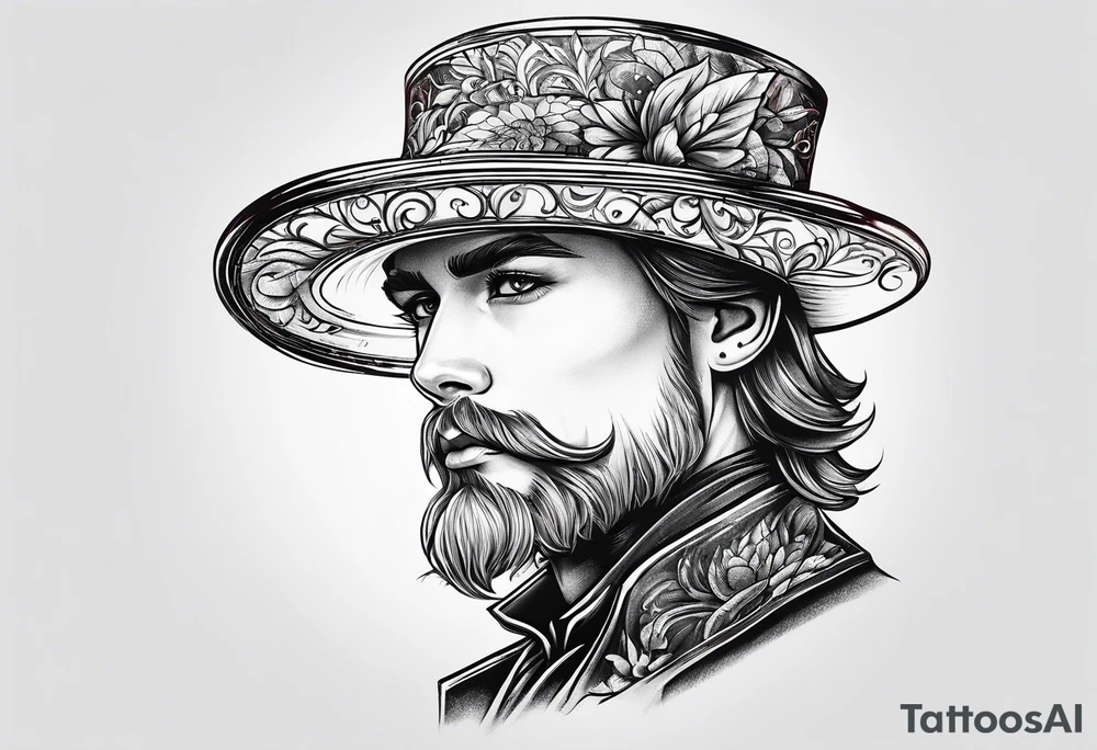 male twink version of iltte red riding hat tattoo idea